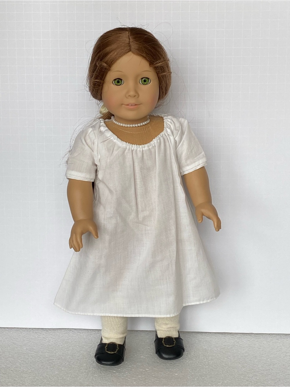 Pleasant Company American Girl Doll FELICITY in White Undergarment Shift Dress